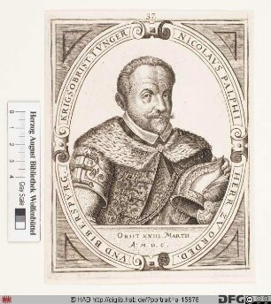Bildnis Miklós II Pálffy von Erdöd (1581 Frhr.)