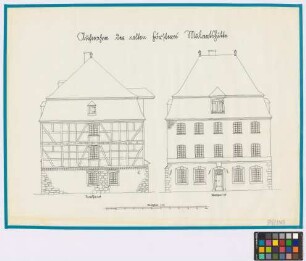 Mulartshütte ([Landkreis Monschau]): Alte Försterei. Haupthaus (Nord-Ansicht, West-Ansicht)