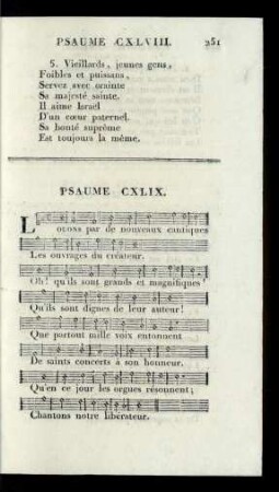 Psaume CXLIX.