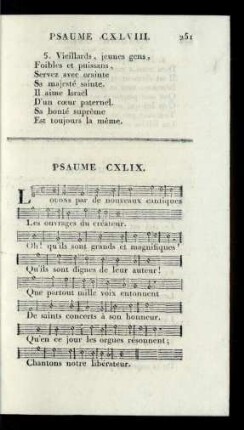 Psaume CXLIX.