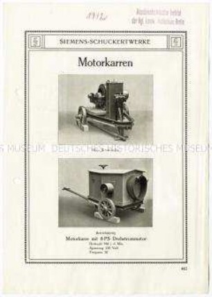 Motorkarren für Drehstrommotoren