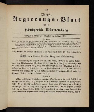 185-192, Nr. 18, 4. Juli 1874