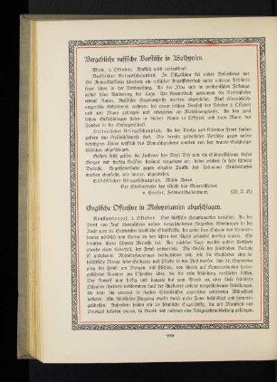 Englische Offensive in Mesopotamien abgeschlagen.