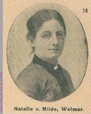 Porträt von Natalie von Milde