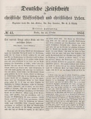 339-346 Das materiale Prinzip unserer Kirche und seine praktischen Folgen : Fortsetzung