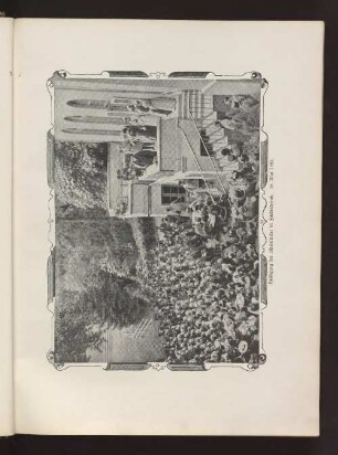 Huldigung der Rheinländer in Friedrichsruh. 18. Mai 1895