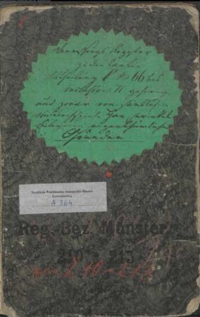 Harsewinkel (Harsewinkel) Vermeßregister der zur Rentei Marienfeld gehörigen Grundstücke 1803/04 E. W. Brune zu KSM 210-213