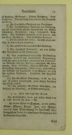 10. Der oestreichische Kreis