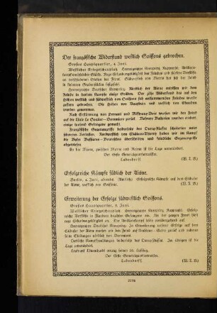 Erfolgreiche Kämpfe südlich der Aisne.