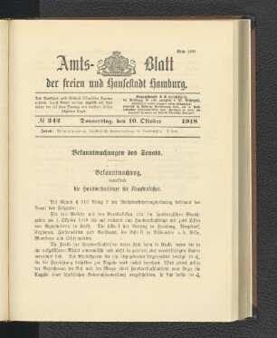 No. 242, 10. Oktober 1918
