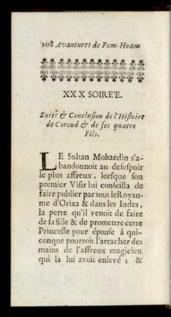Suite & Conclusion de l'Histoire de Corcud & de ses quatre Fils.