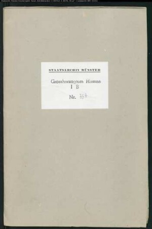 Die Aufhebung des Klosters Benninghausen (Vorakten der Generalorganisationskommission)