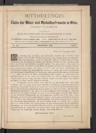 N° 103. December 1898