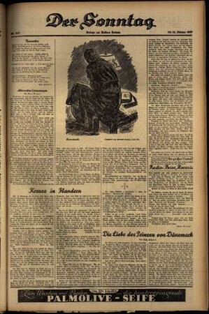 Dritte Ausgabe vom Samstag, den 30. Oktober 1937.