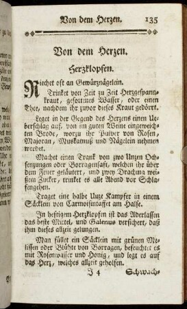 Von dem Herzen.