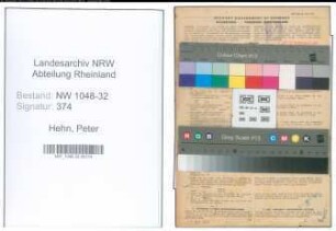 Entnazifizierung Peter Hehn , geb. 27.01.1890 (Beamter)