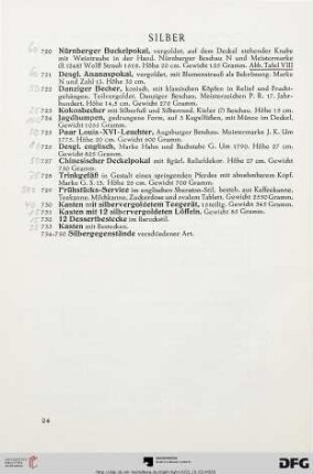Silber (Nr. 720-750)