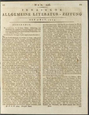 Num. 126. Den 26. May 1804