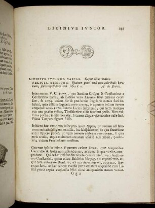 Licinius. Iunior. [ ... mit Abbildungsbeschreibung].
