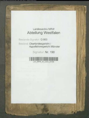 Fiskus ./. von Raesfeld-Ostendorffscher Konkursverwalter