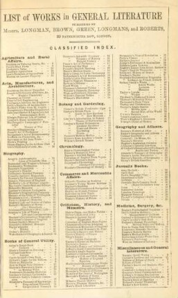 List of works in general literature ...