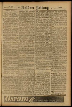 Zweite Ausgabe vom Mittwoch, den 11. Oktober 1916.