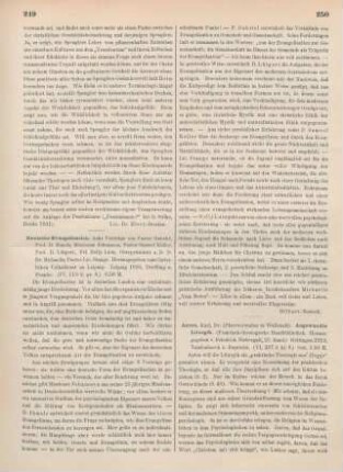 249-250 [Rezension] Deutsche Evangelisation