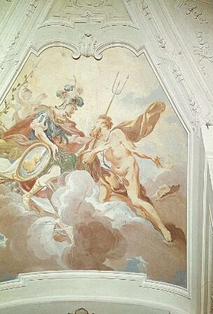 Deckenbild: Verherrlichung der Seemacht Kaiser Karls V.
