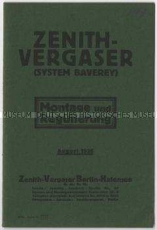 Vergaser System Baverey