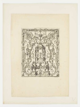Groteske, aus: Jacques Thuret, „Oeuvre de Jean Bérain“, Paris 1711