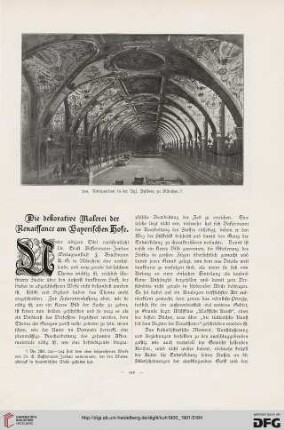 Die dekorative Malerei der Renaissance am bayerischen Hofe