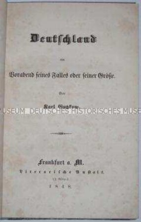 Abhandlung über die politische Situation in Deutschland im Revolutionsjahr 1848