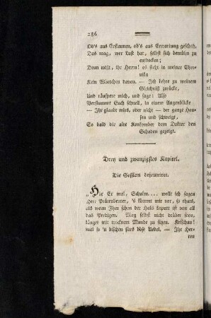 286-288, Drey und zwanzigstes Kapitel.