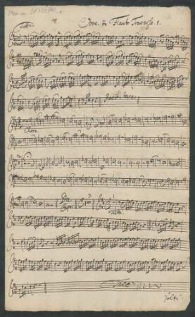 Oboe ou Flauto traverso 1