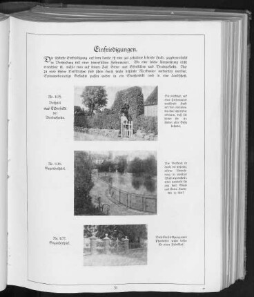 Einfriedigungen.