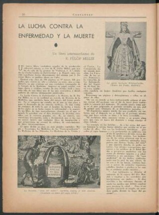 La lucha contra la enfermedad y la muerte : Un libro interesantísimo de R. Fülöp Miller