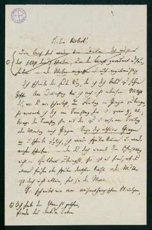 Brief vom 19. Dezember 1869