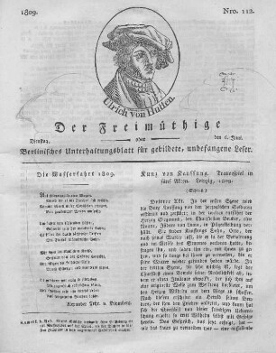 Nro. 112., Dienstag, den 6. Juni 1809