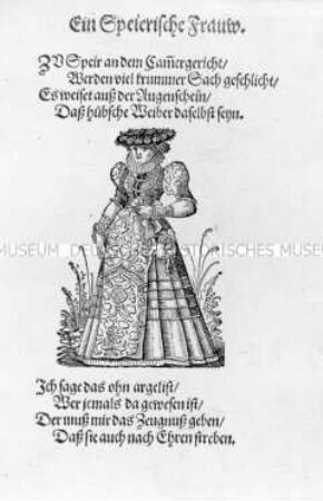 Ein Speierische Frauw (13. Abb. aus dem Frauentrachtenbuch)