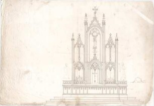 Voit, August von; Kirche - Hochaltar (Ansicht)