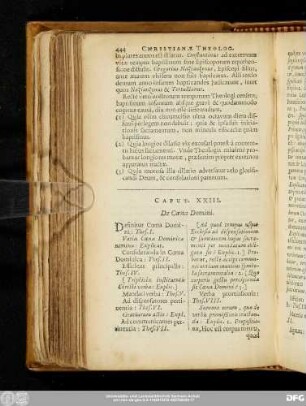 Caput. XXIII. De Coena Domini.