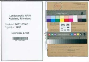 Entnazifizierung Ernst Everwien , geb. 08.03.1902 (Ingenieur)