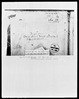 Amalarius Metensis, Liber officialis — Buchspiegel (vorderer)