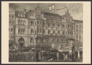 Ansichtskarte "Hundert Jahre Berlinische Lebensversicherungs-Gesellschaft", Markgrafenstraße 11