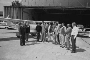 Eröffnung des Motorflug-Jugendlagers auf dem Sportflugplatz in Forchheim