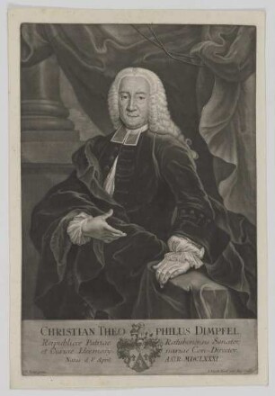 Bildnis des Christian Theophilus Dimpfel