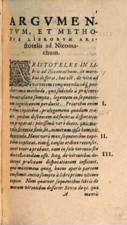 Aristotelis Ethicorvm Ad Nicomachvm Libri decem : breviter & perspicue, per Questiones expositi