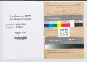 Entnazifizierung Karl Heye, geb. 18.09.1898 (Hilfsarbeiter)