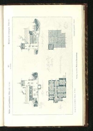 Tafel 46: Villa Heiniger in Burgdorf: Hinterfassade, Eingangsfassade