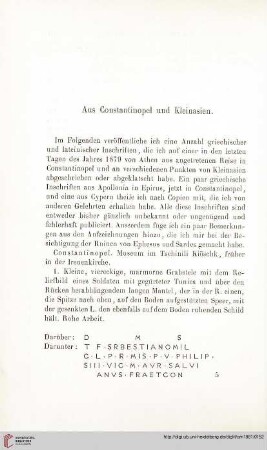6: Aus Constantinopel und Kleinasien